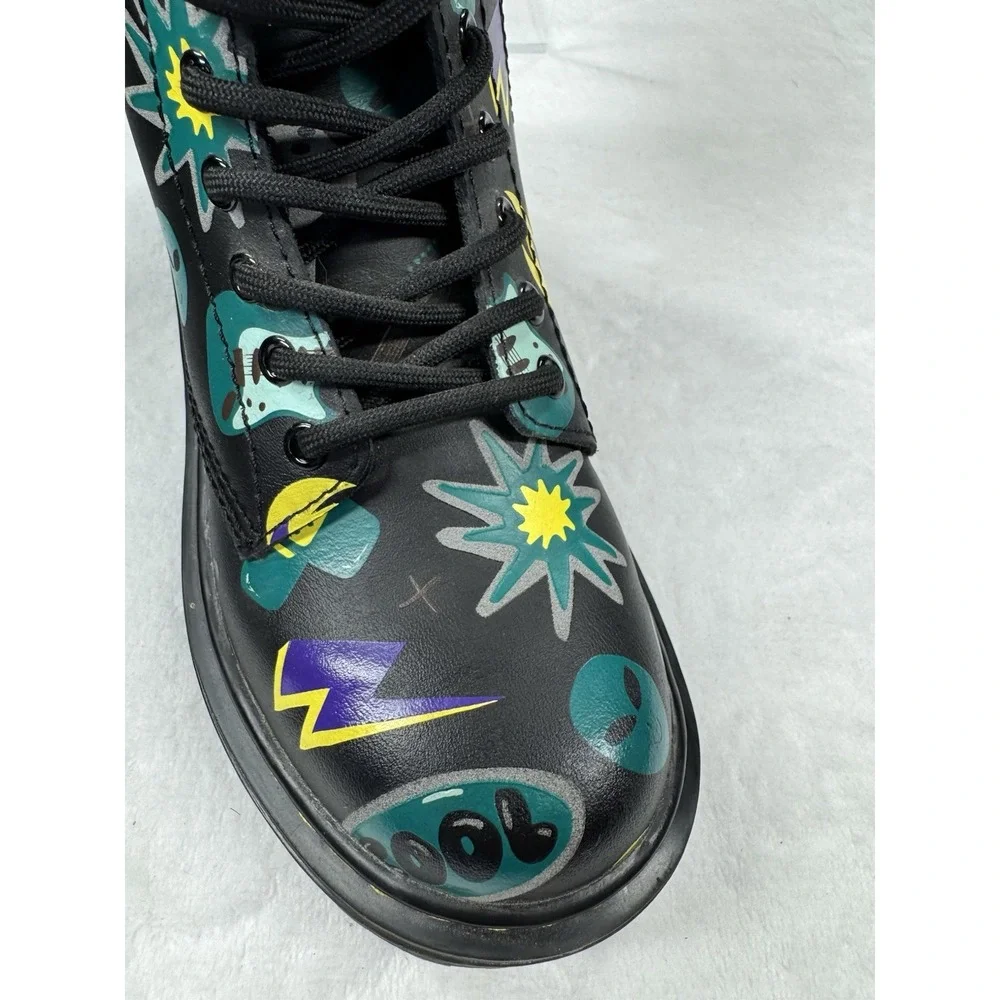 Dr Marten Junior 1460 Sticker Print Lace‎ Up Size 13